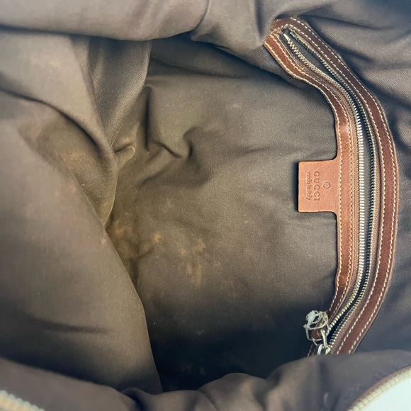 Gucci Pelham Web Hobo Studded GG Canvas Medium - Picture 8 of 12